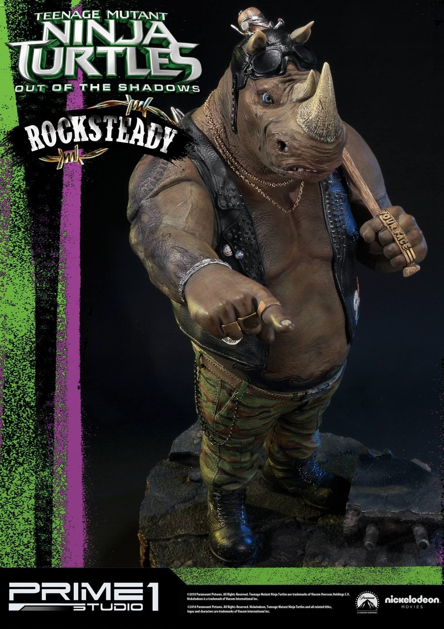 Teenage Mutant Ninja Turtles: Out of the Shadows - Rocksteady - Premium Masterline (PMTMNT-02) - 1/4, view 1 of 13