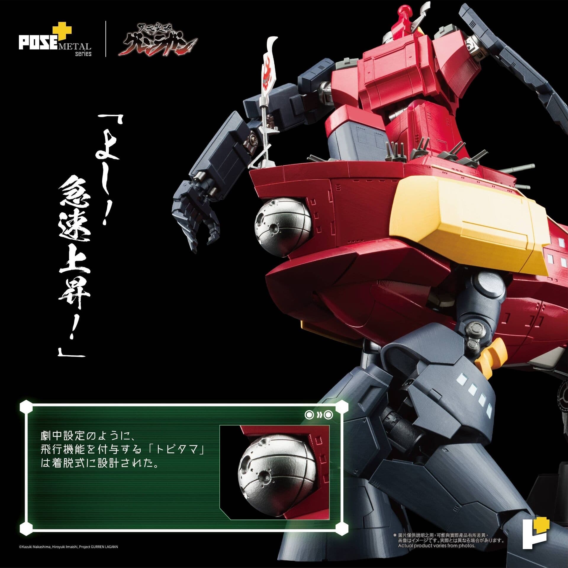 Tengen Toppa Gurren-Lagann - Dai-Gurren - Pose+ Metal Series, view 6 of 18