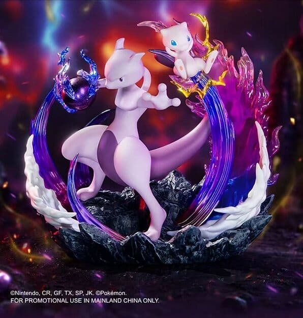 Pocket Monsters - Mew - Mewtwo - Baokemeng Shouban Huoban Xilie - Prime Figure