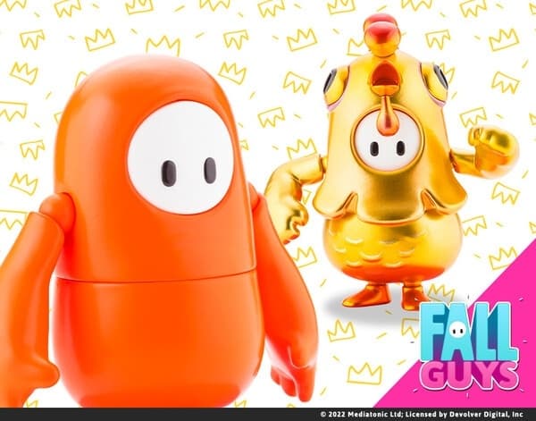 Fall Guys: Ultimate Knockout - Fall Guy - Fall Guys Action Figure Pack - 1/20 - Legendary Edition, Orangeade × Golden Chicken Costume
