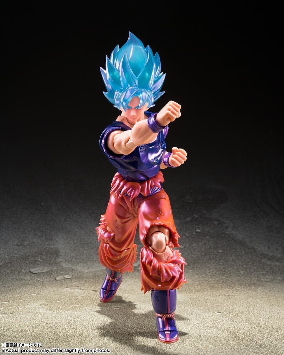Dragon Ball Super - Son Goku SSGSS - S.H.Figuarts - Kaio-ken, V-Jump Special Ver., view 6 of 7