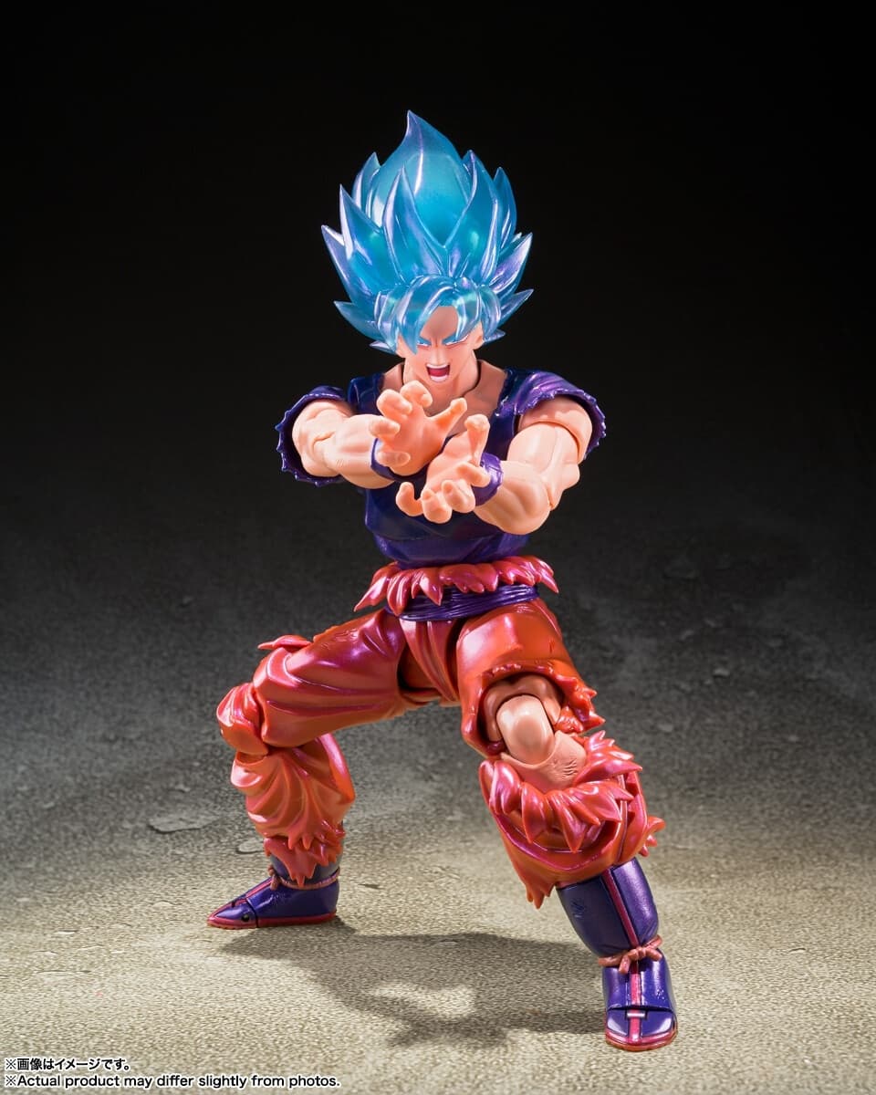 Dragon Ball Super - Son Goku SSGSS - S.H.Figuarts - Kaio-ken, V-Jump Special Ver., view 7 of 7