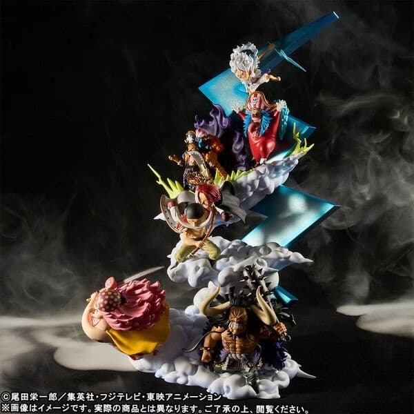 One Piece - Akagami no Shanks - Charlotte Linlin - Douke no Buggy - Edward Newgate - Kaidou - Marshall D. Teach - Monkey D. Luffy - World Collectable Figure - World Collectable Figure Premium - Shinkyuu Yonkou