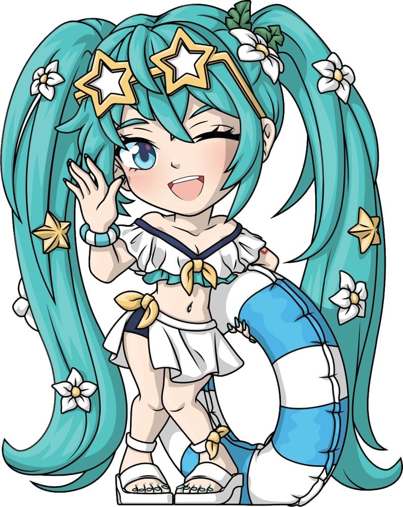 Piapro Characters - Hatsune Miku - Hatsune Miku x Youtooz - Youtooz (#571) - Summer Style, view 1 of 2