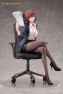 SSR FIGURE THE IDOLM@STER SHINY COLORS x Mahjong Soul Madoka Higuchi Effortless Work Ver. Figure, view 5 of 8