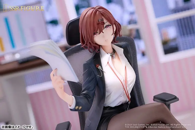 SSR FIGURE THE IDOLM@STER SHINY COLORS x Mahjong Soul Madoka Higuchi Effortless Work Ver. Figure, view 2 of 7