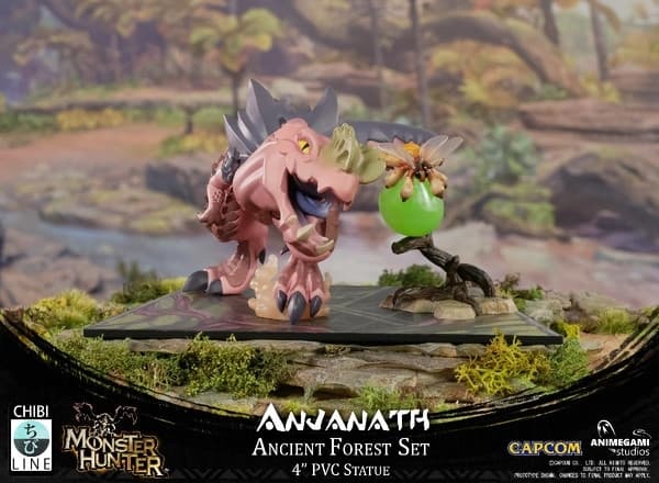 Monster Hunter World - Anjanath - Kaifuku Mitsumushi - Ancient Forest - Chibi Line
