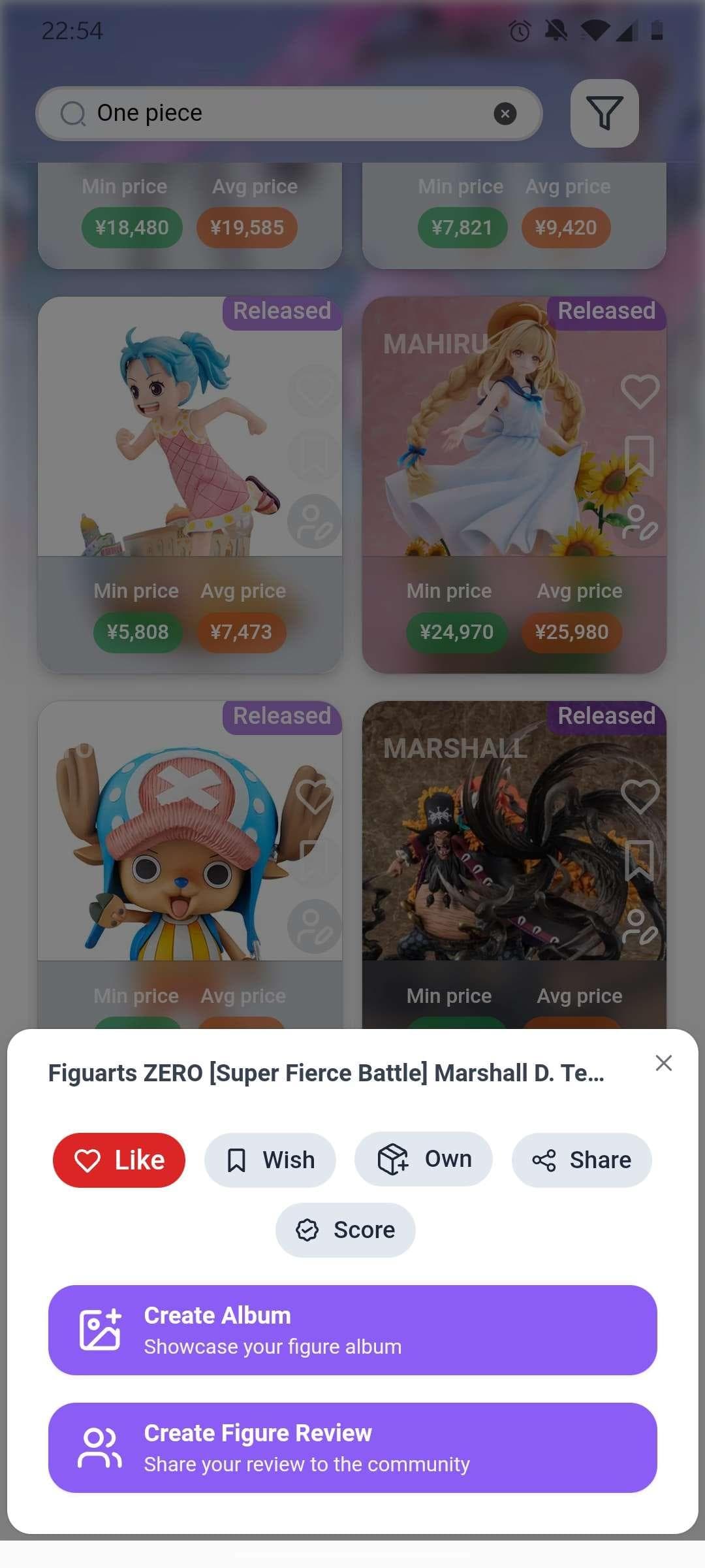 Figure Action Modal